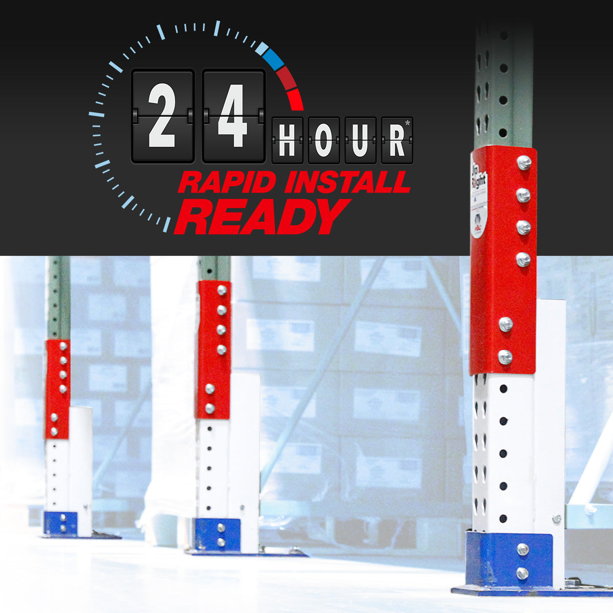 Pallet Rack Repair Kit - Deflector Base